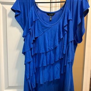 Nicole Miller Vibrant Blue Top